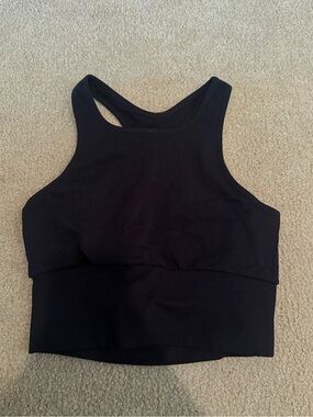 FP Movement Black High-Neck Crop Top